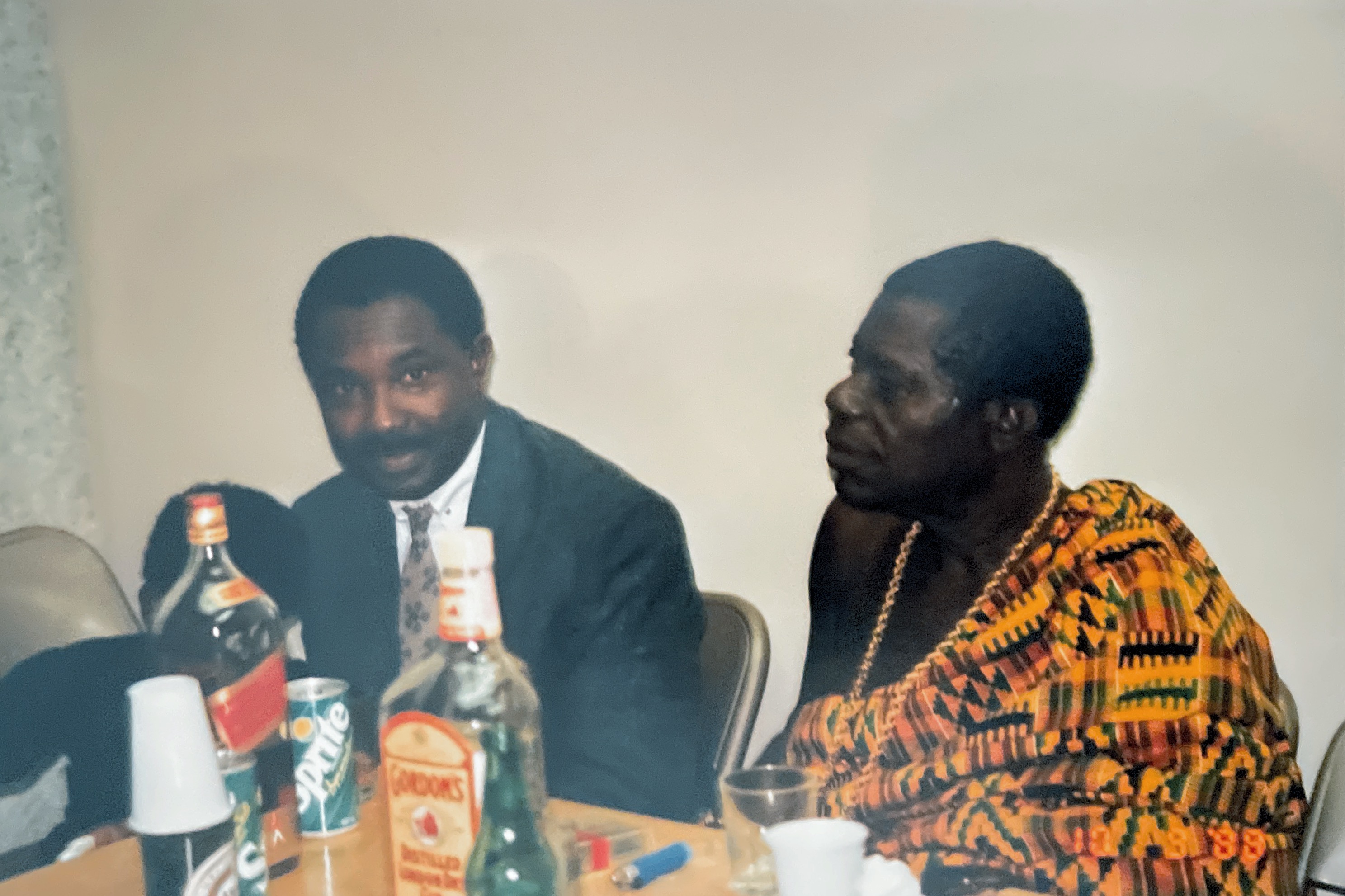 Nana Boakye-Ansah Debrah with Adumhene Barfuor Asamoa Tooto 1987