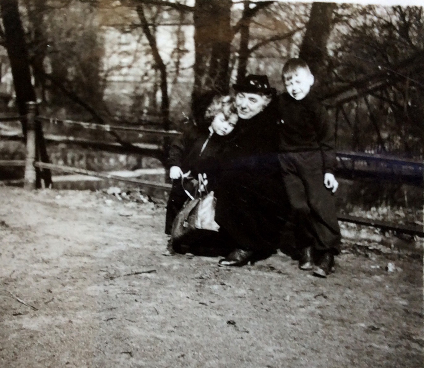 Me and my older brother and our grandmother...Germany 1941