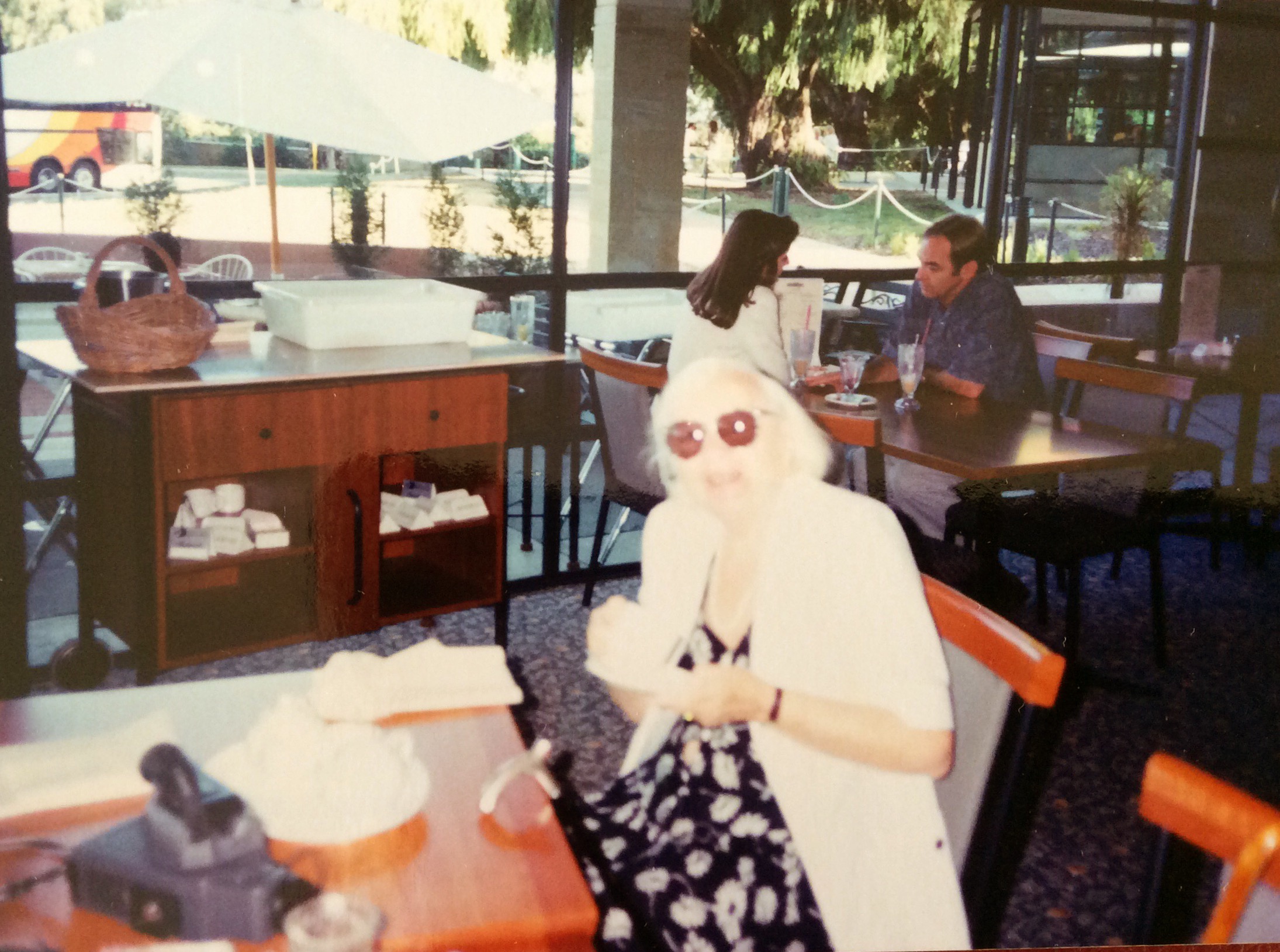 Last photo of Mutti in Kings Park, April 1994...P.S. Howard Sattler and then girlfriend Despine....