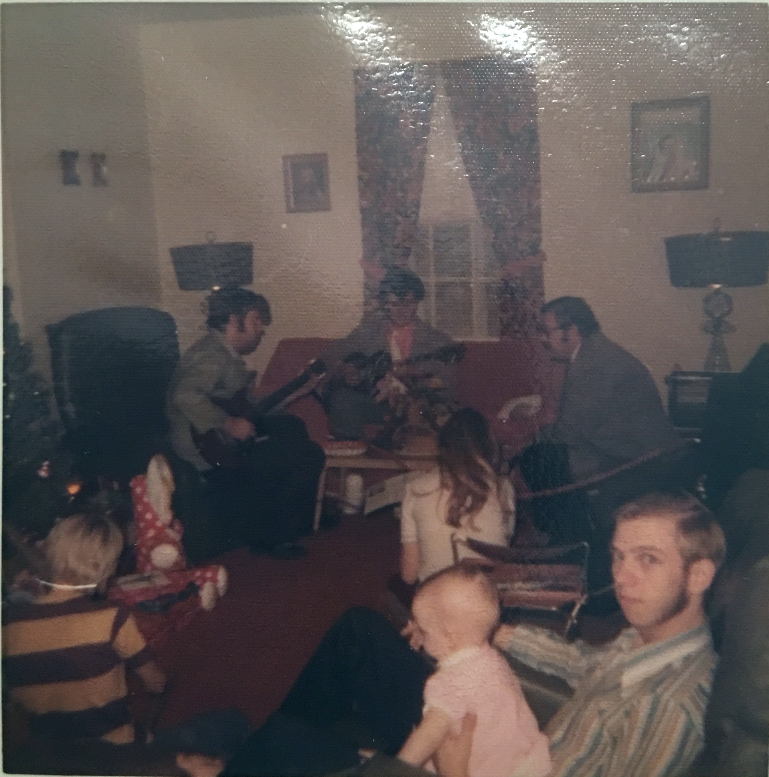 Dennis Watson, Randy Frailey, cousin Vernon Owens, Mike Watson, Gary, Stacey Watson-McIver (baby) and me (1973?)