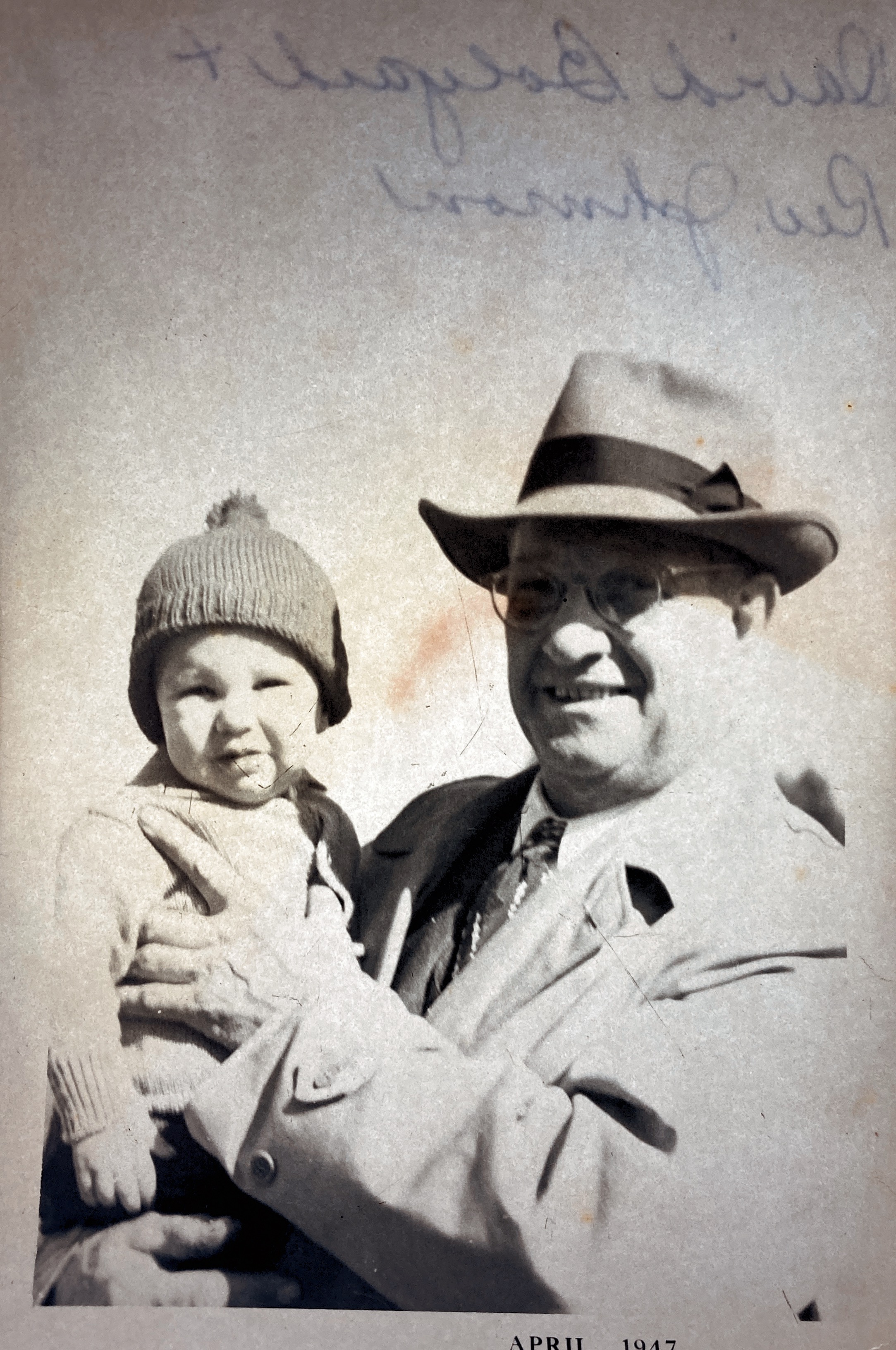 Grandpa Johnson with David Bolyard 1947