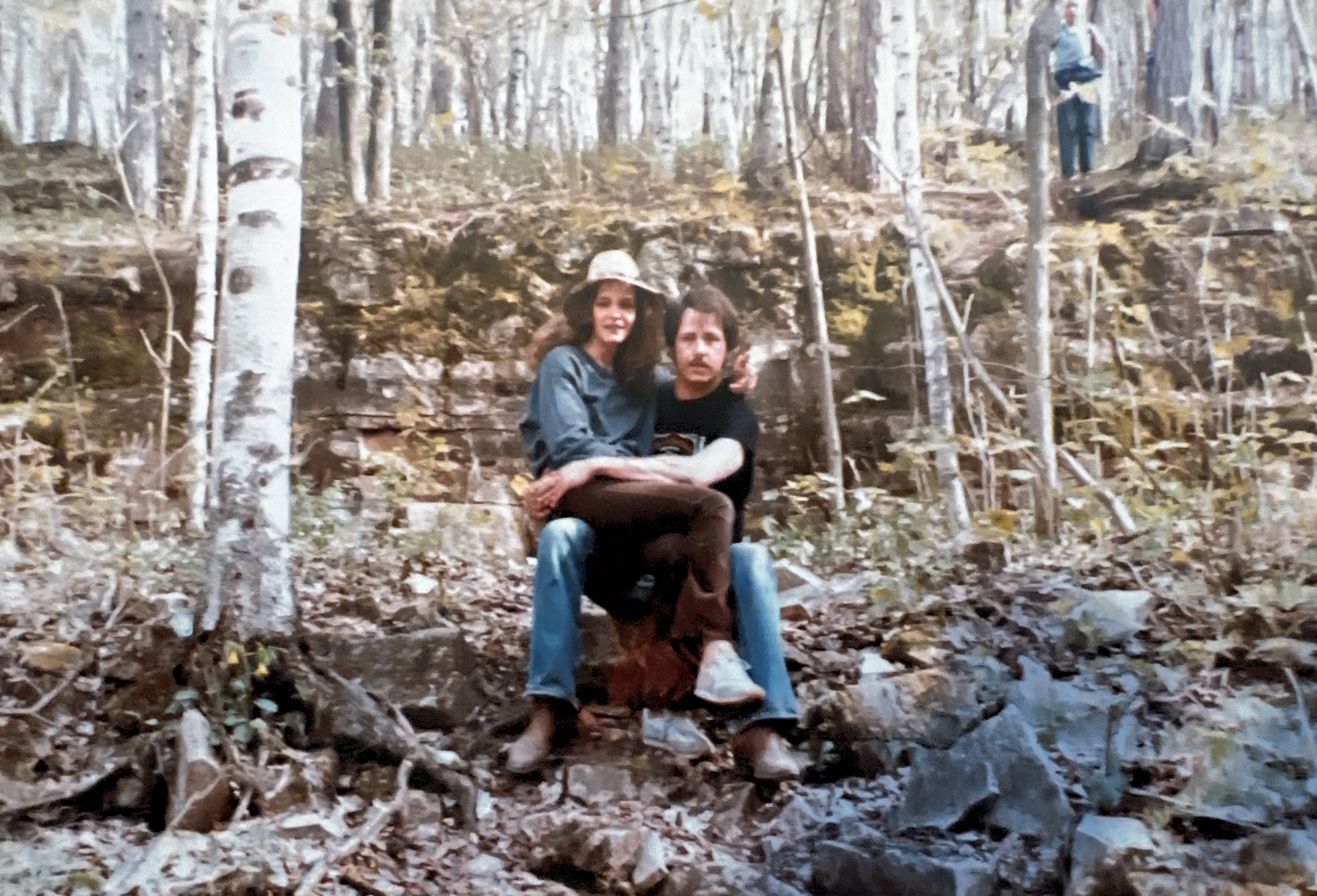 Sue Sheehan , Steve Sheehan and Kevin Winters Potowatami State park 1984?