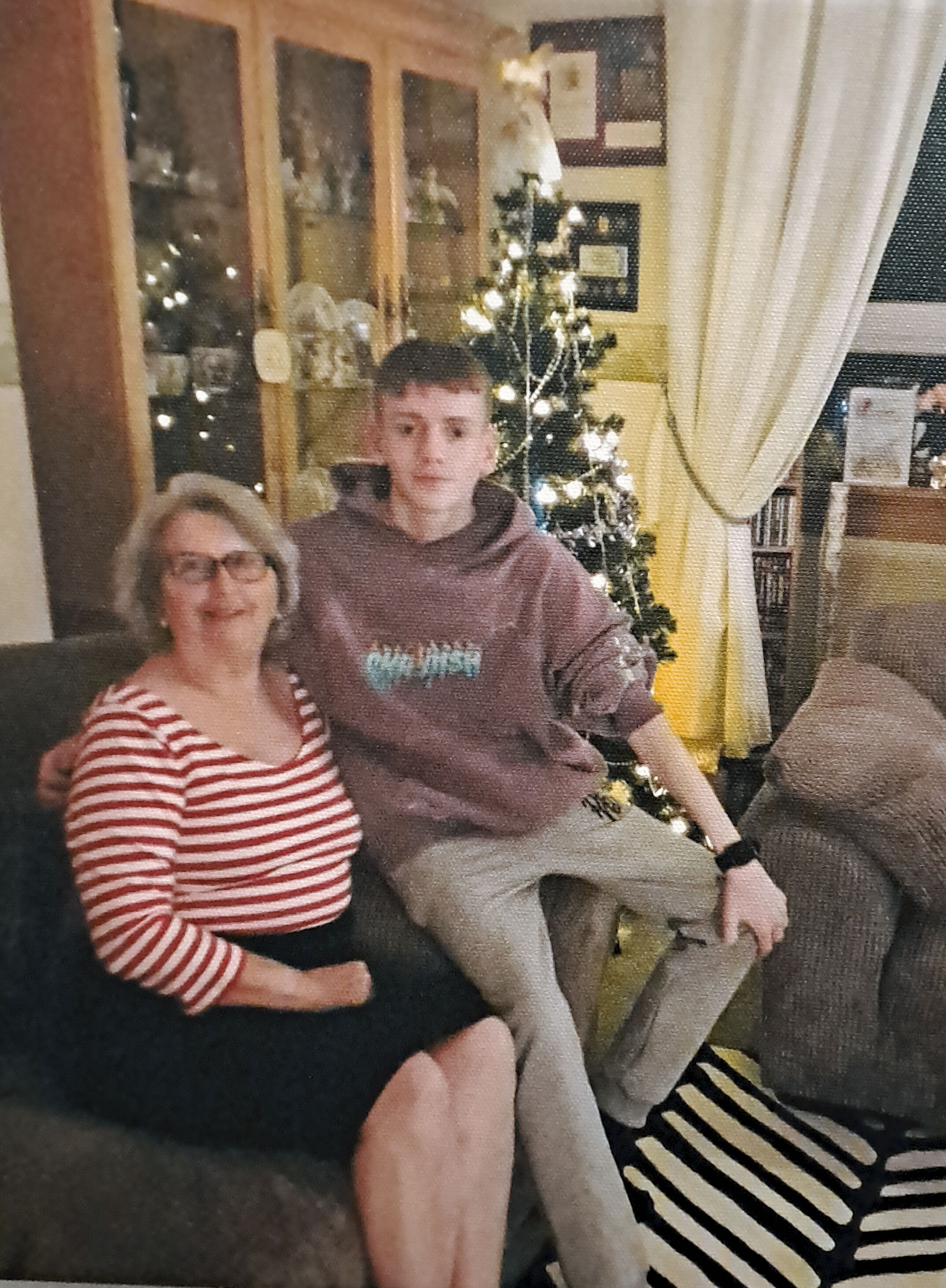 Marks first Christmas staying with Nana & Granda. 25th. December 2019.