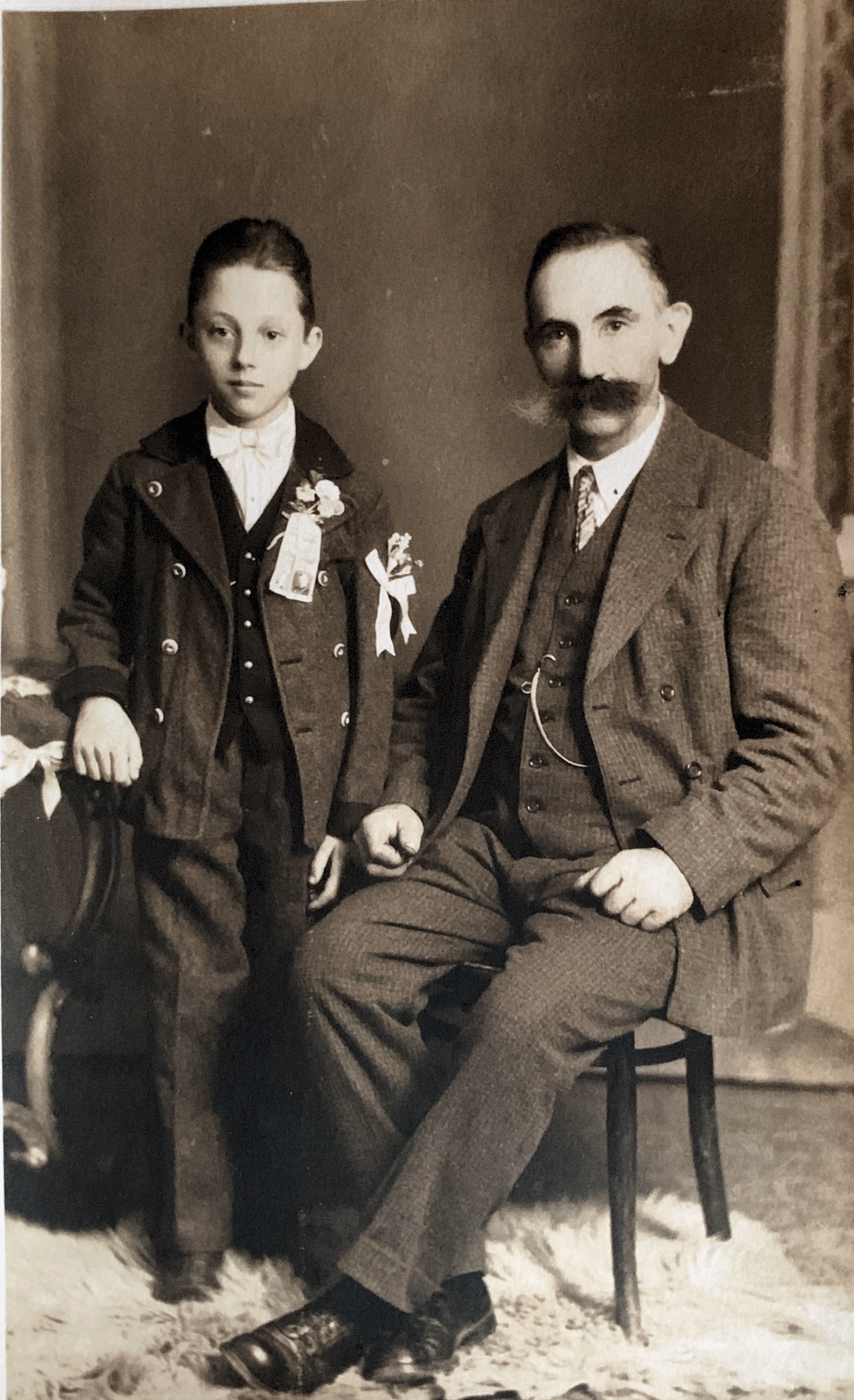 My Great-Grandpa Anton with his Father Franz, 1910, Vienna