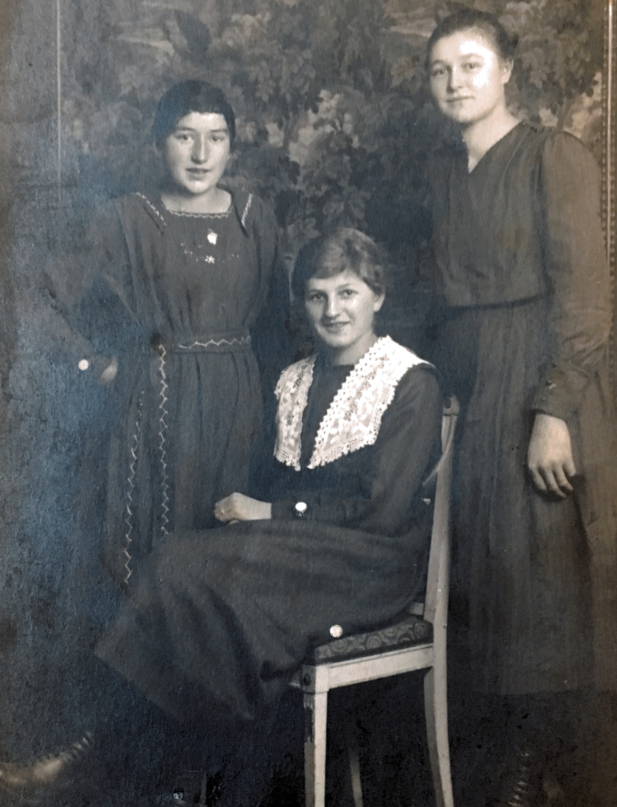 My grandmother and her best friends. Around 1920..