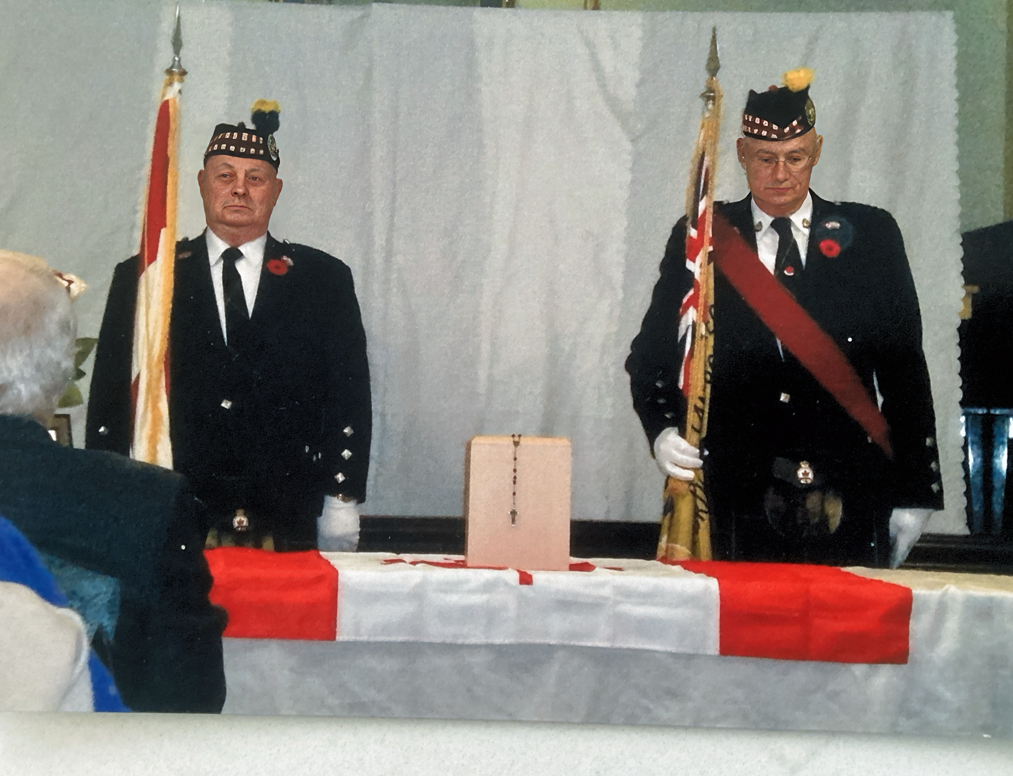 Honour guard for Dad, memorial March 17th, 2012