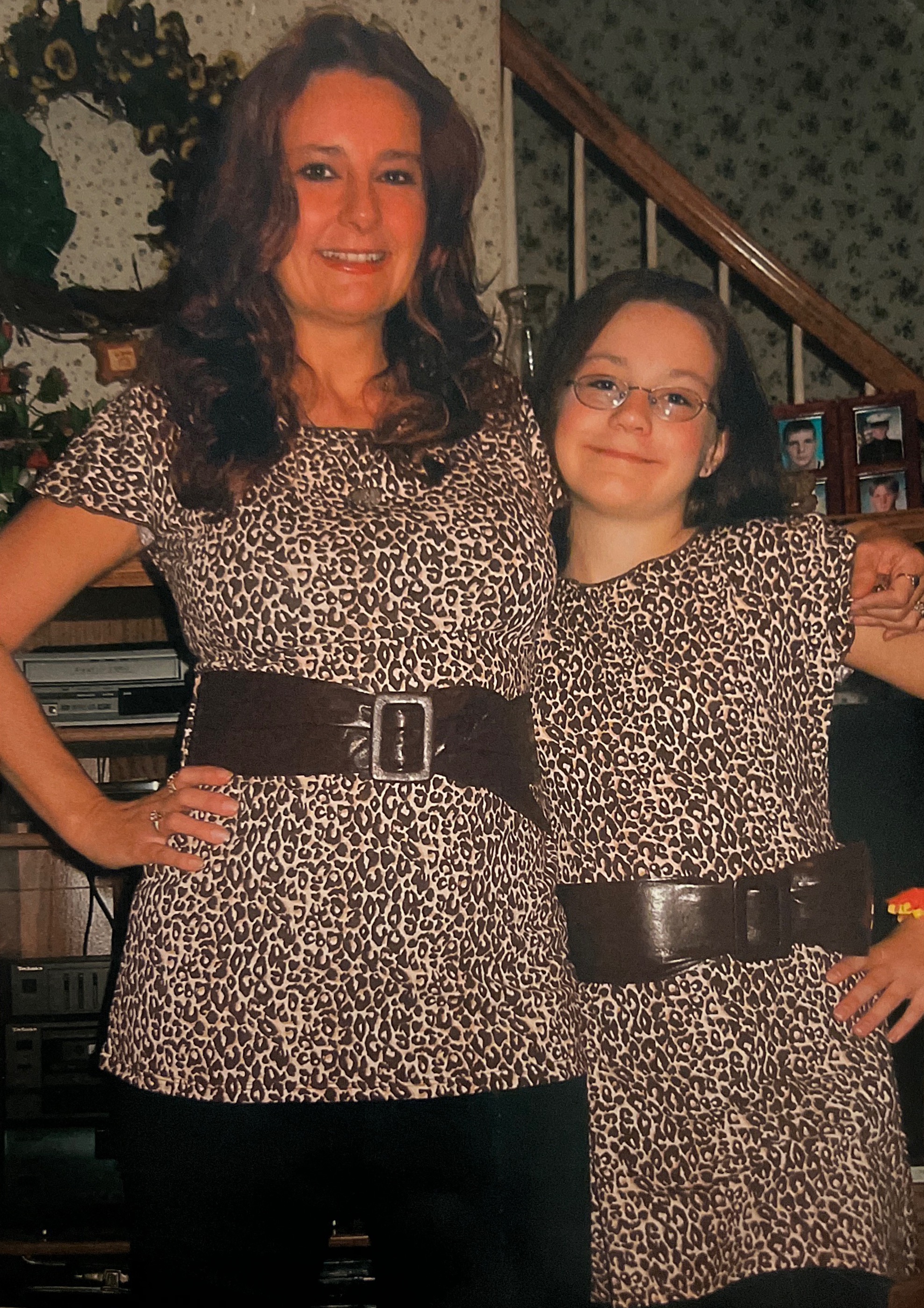 Me and mom in our outfits for the Pat Bennitar concert in 2007