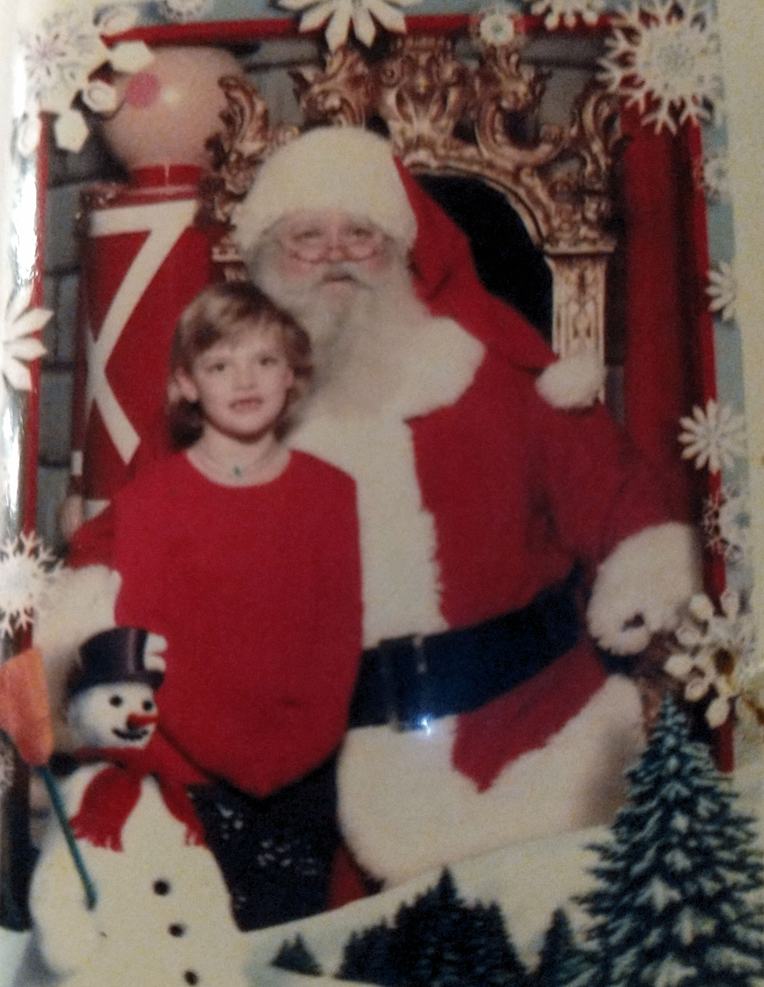 Christmas with Santa and Olivia 1999