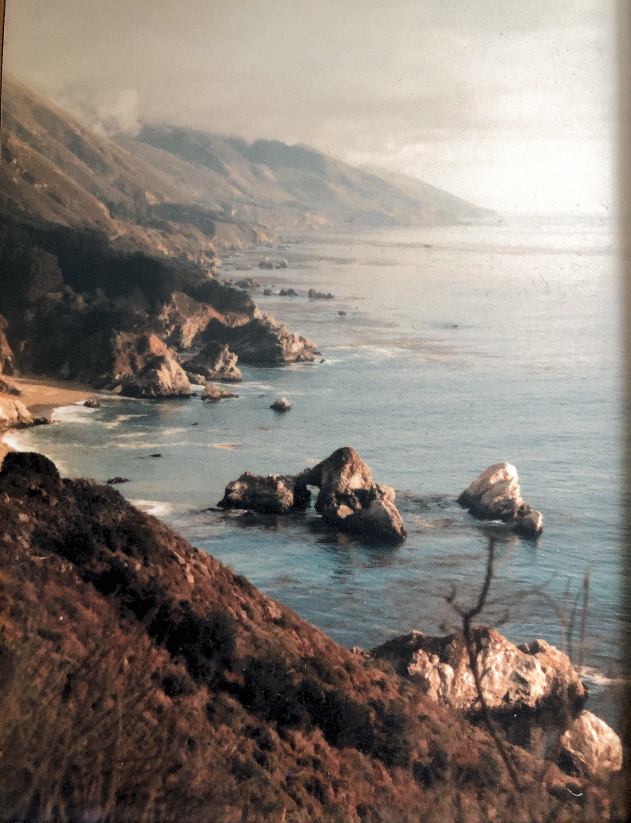 Pacific Coast off Highway one close to Big Sur. 1994.