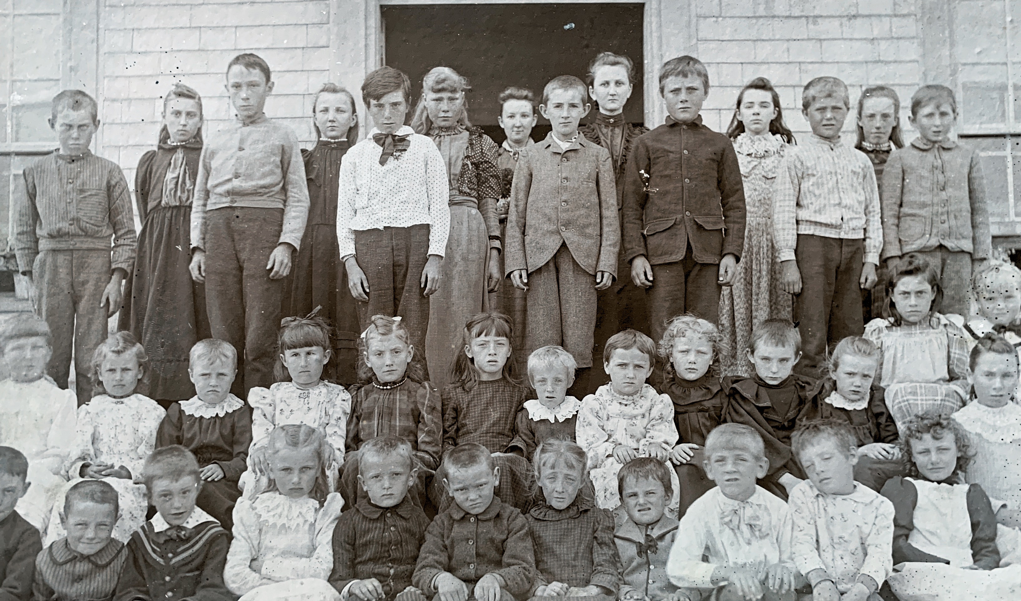 C. 1895-96 Higginsville School Lawrence Higgins- front row, 5th from left