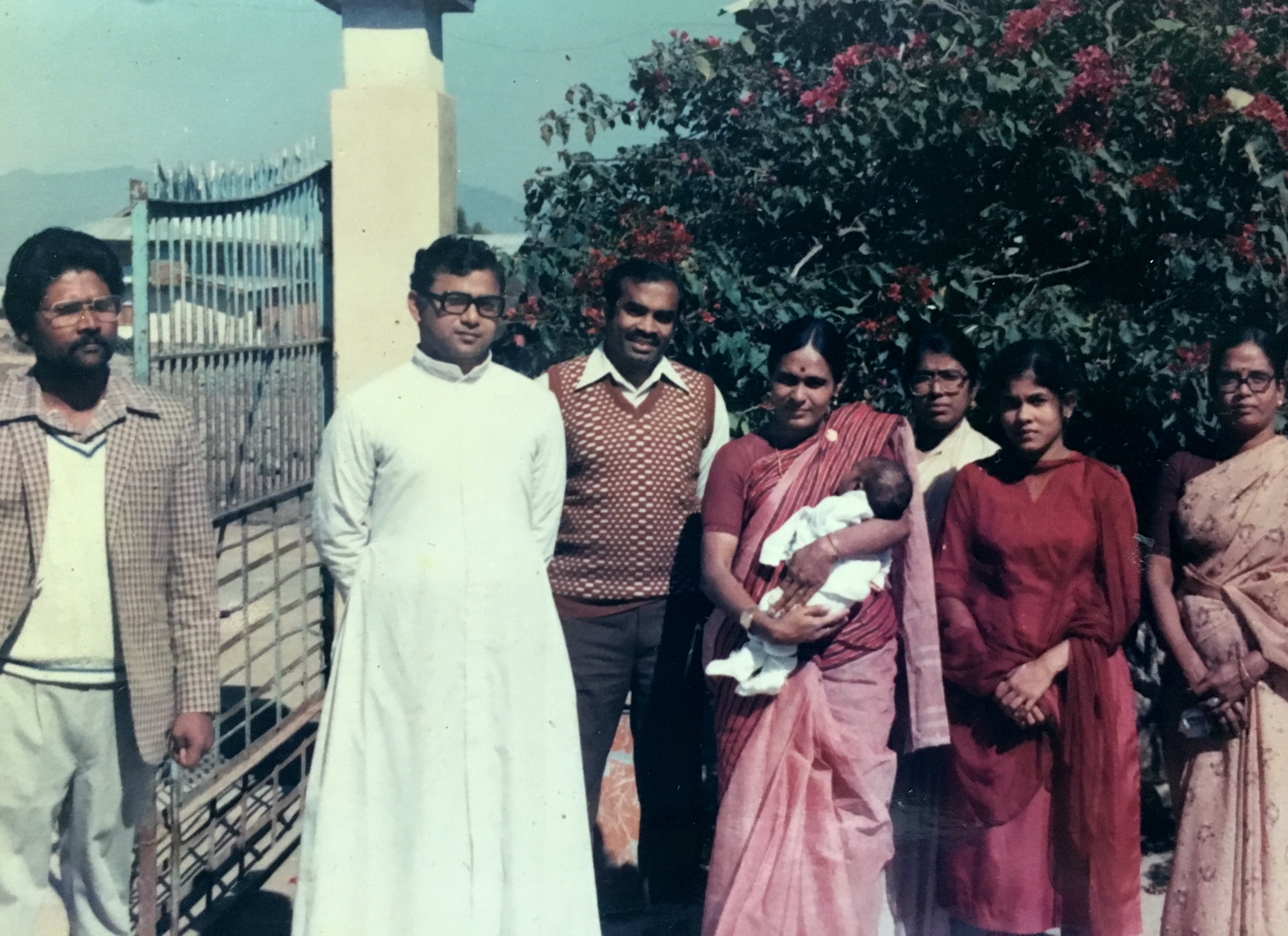 On the occasion of the Baptism Ceremony of Ashish in 1986.