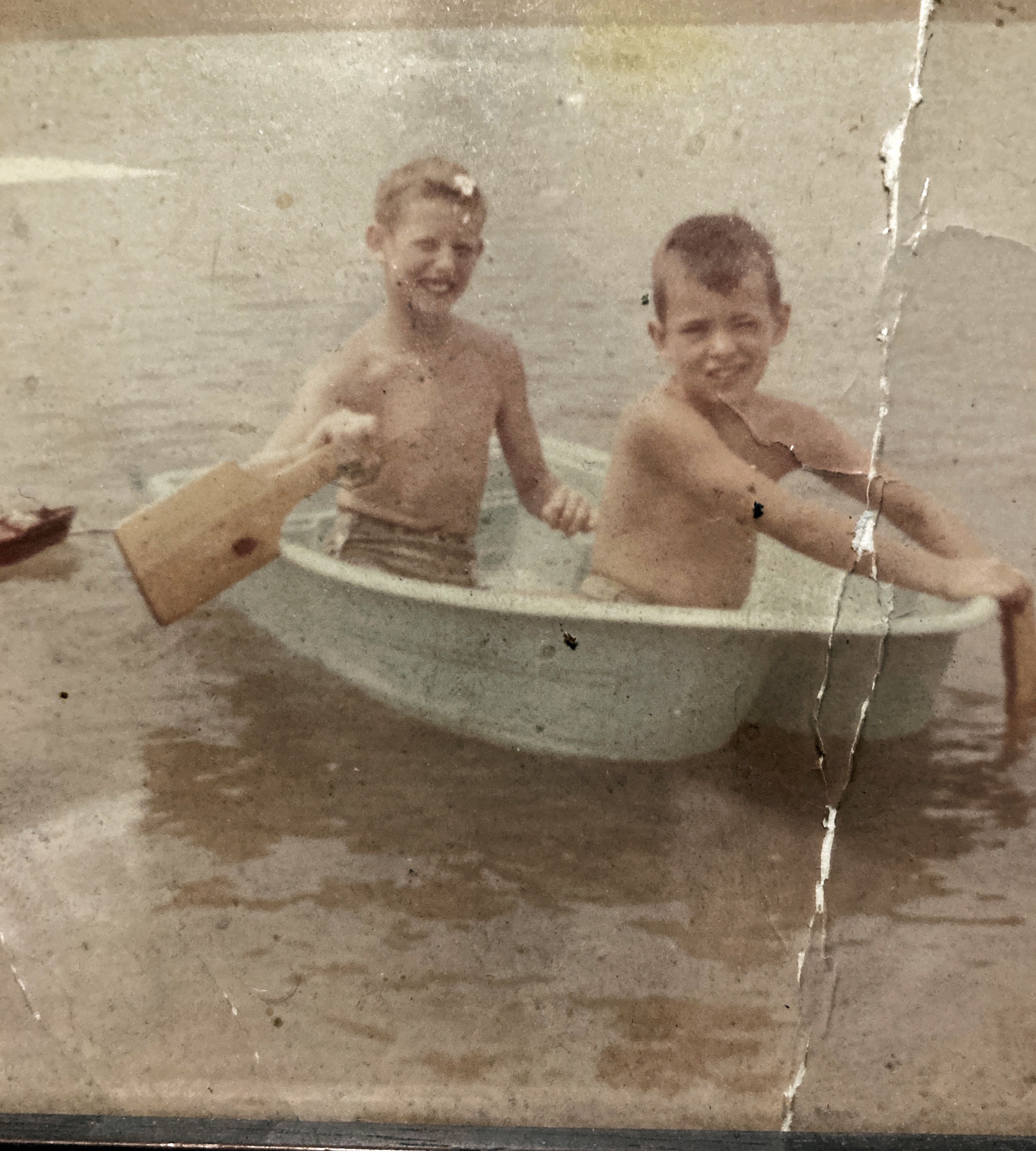 Walt and Doug Gross 1960 at The Waterbowl.