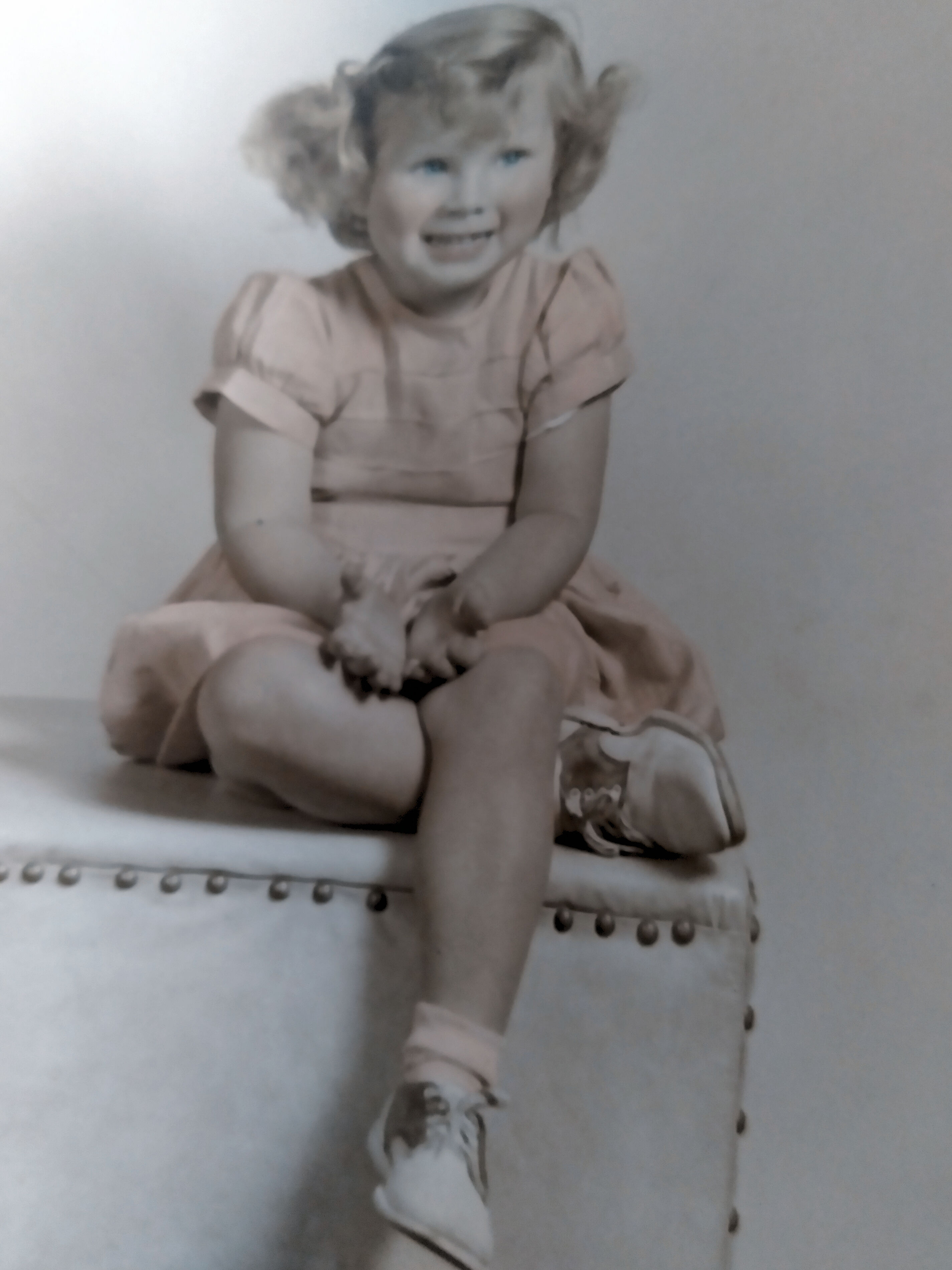 My parents waited years for a daughter. I was born in 1948, blonde and blue eyed little girl joined two brothers 12 and 10. 
