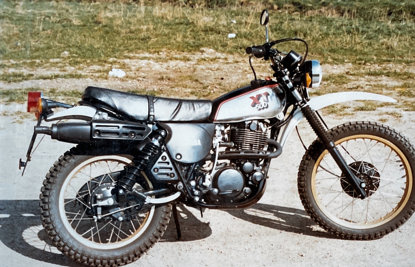 Meine erste Yamaha XT 500, 1981 für 5088DM neu gekauft. Dafür bekommt man heute (2021) kaum ein Fahrrad