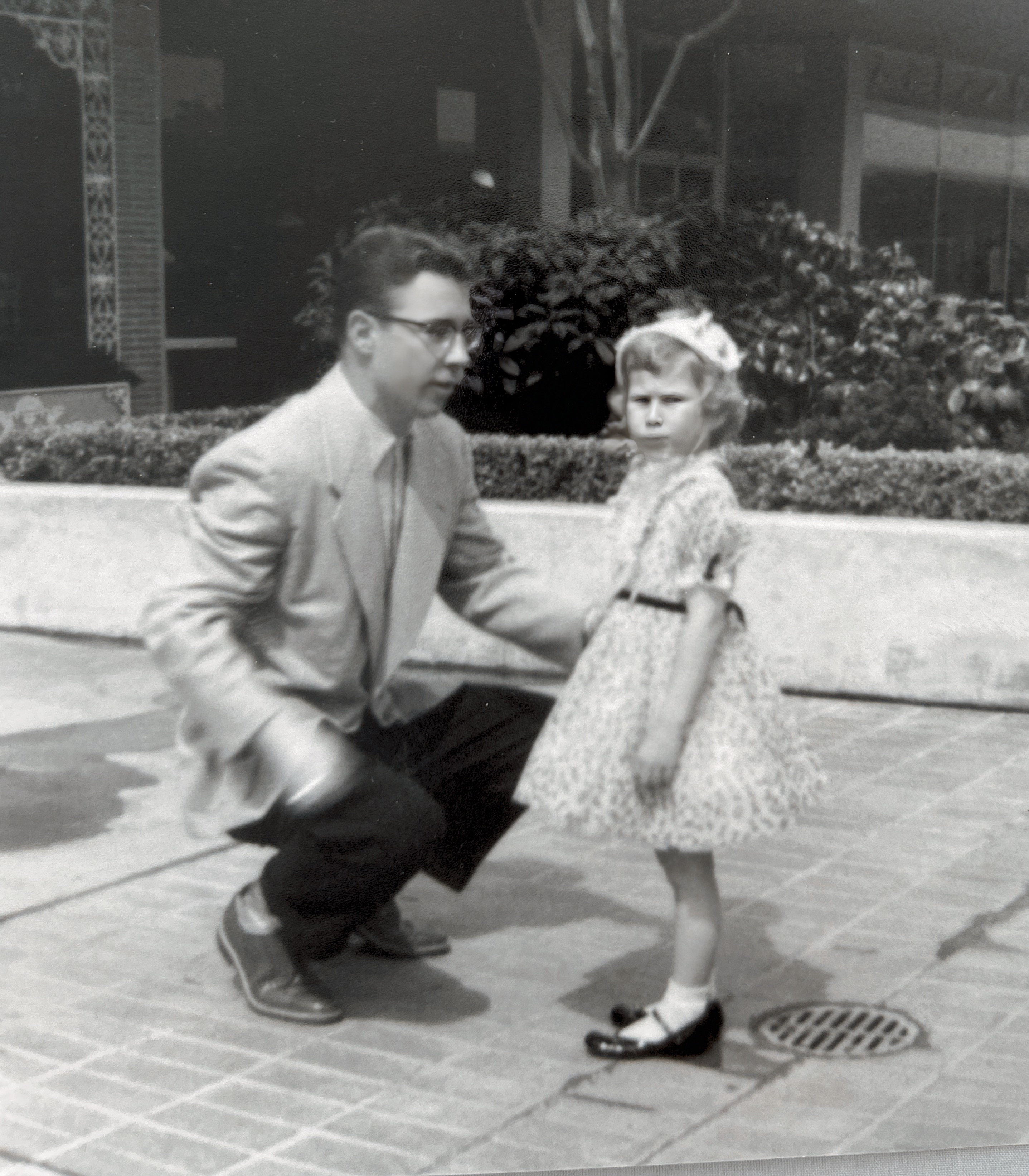 Stephanee Elders with her father Ted Elders abt.  1954