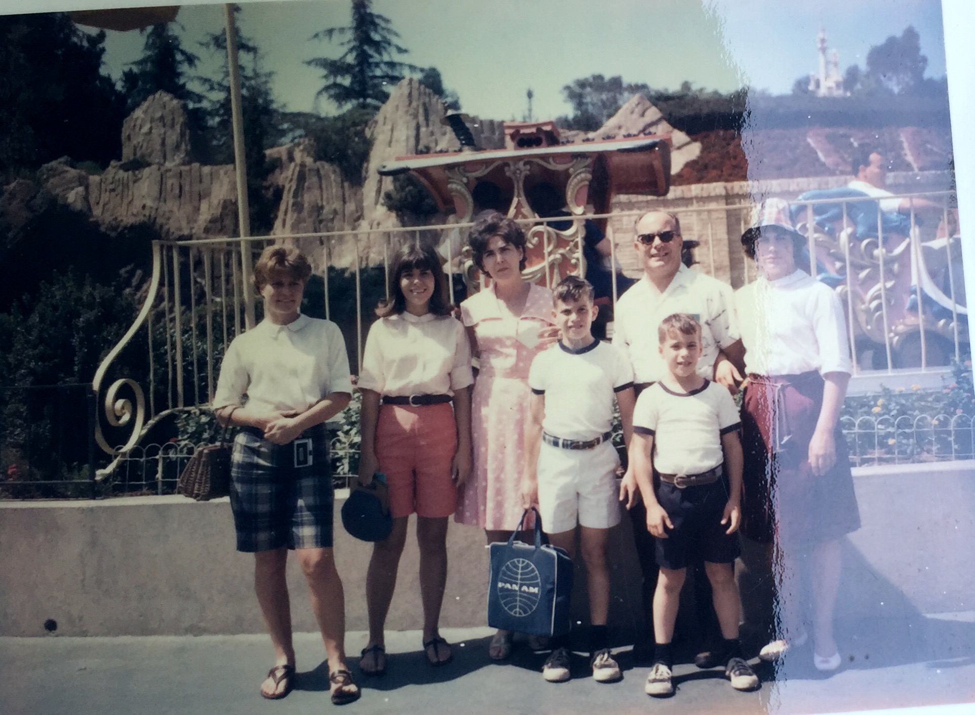 Disneyland 1966 with family and dear friend Leslie Sparks