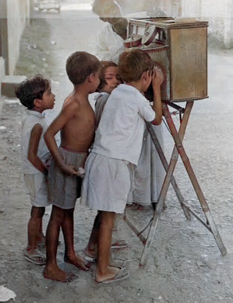 1900s old village kids photo