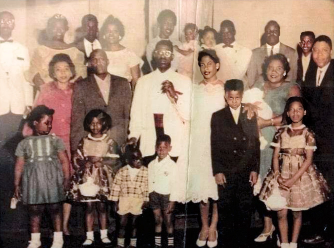The wedding of Uncle Ransom and Aunt Zelma Brown. circa 1962(3)?