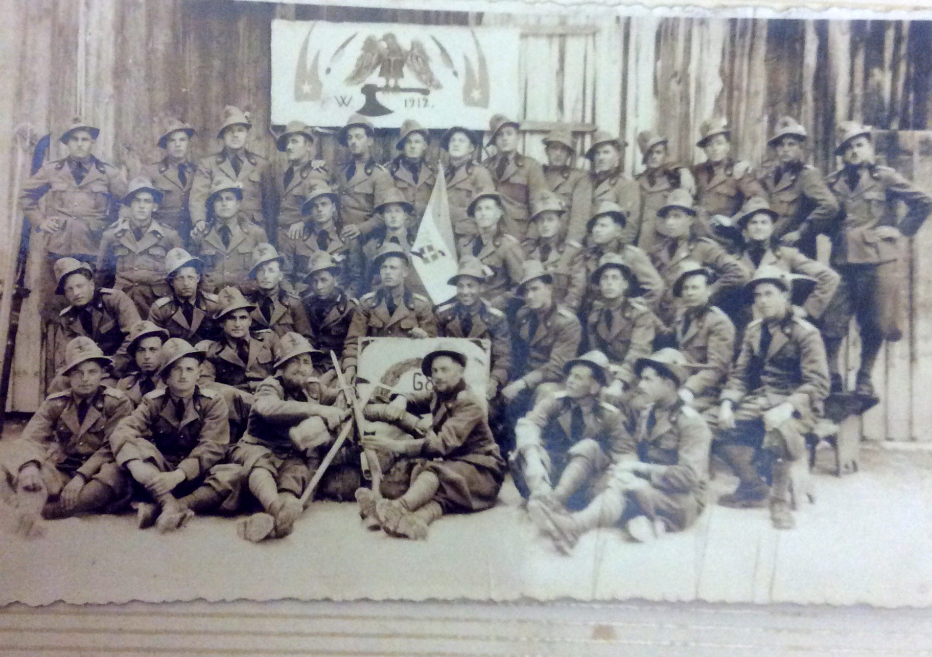 Commilitoni della Classe 1912 - scattata il 24/5/1934 ad Auronzo di Cadore