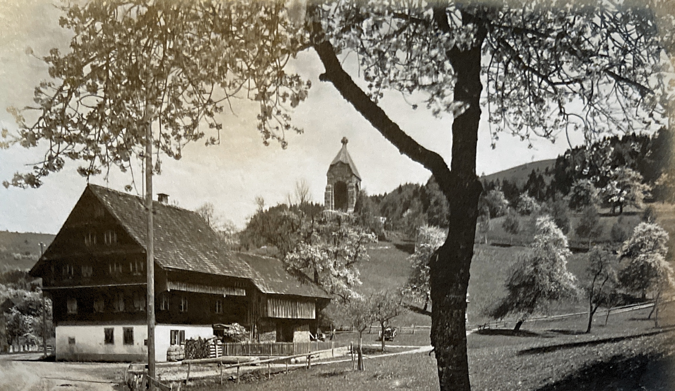 Postkarte mit Poststempel  vom Morgartenschiessen 1930