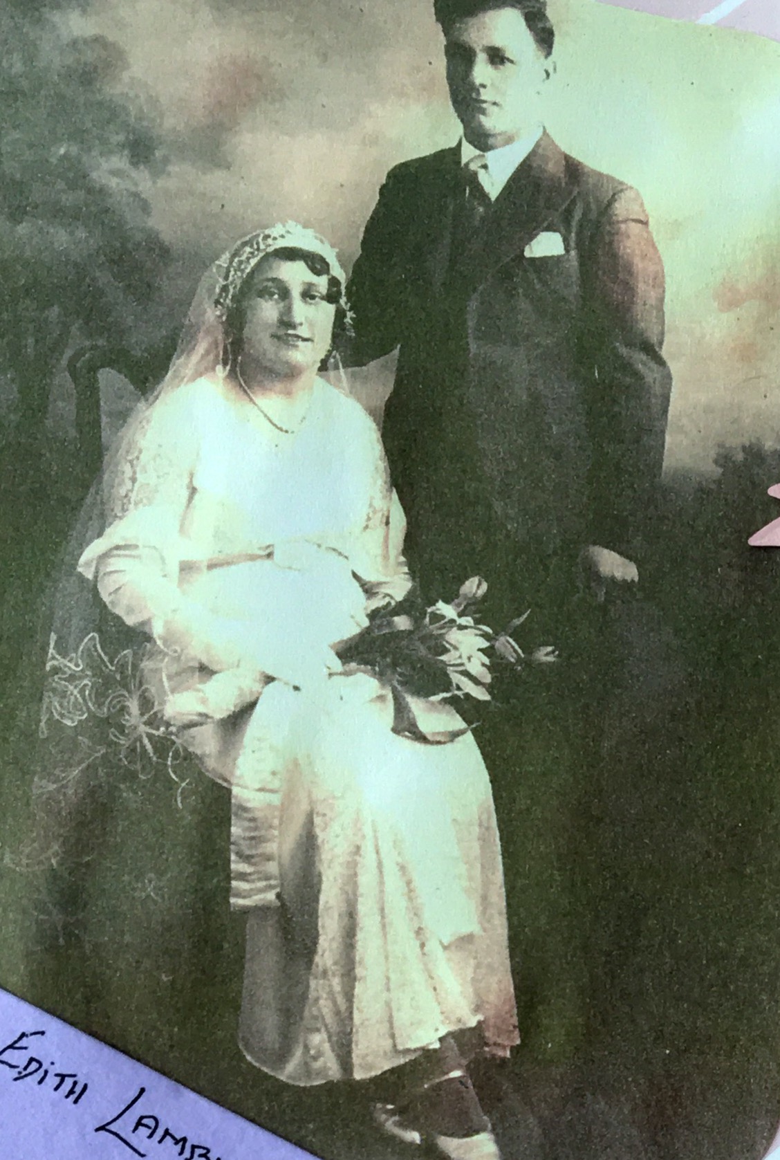 Mum and Dads wedding photo 1934 Christmas 25th December